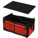 Automašīnas bagāžnieka organizators 56L XXL, saliekams ar vāku, melns/sarkans