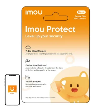 Mākoņpakalpojuma abonēšanas karte IMOU Protect Basic 1 gadam vienai kamerai