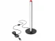 LED stāvlampa 50 cm, 3 gaismas krāsas, aptumšojama, melna