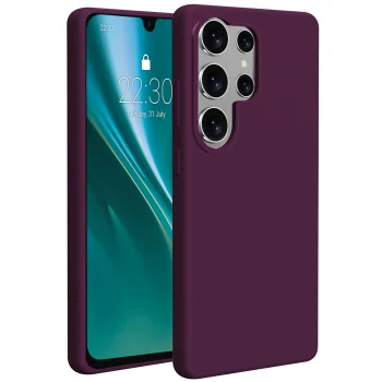 Vāciņš Etteri Silicone Mag priekš Samsung Galaxy S26 Ultra, tumšs ķirsis