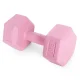 Modernhome HCD-6-PK sešstūra hanteļu komplekts 2x3 kg, rozā