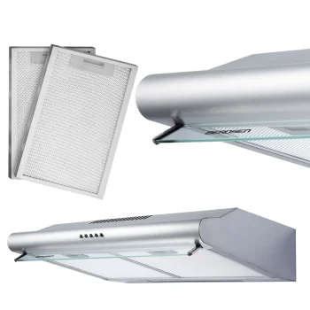 Zem skapīša iebūvējams tvaika nosūcējs 50 cm Berdsen BE-10A Inox