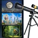 Izglītojošs astronomiskais teleskops bērniem ar statīvu