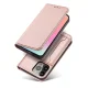 Atverams vāciņš Samsung Galaxy S23+ ar maka un statīva funkciju Magnet Card Case, rozā