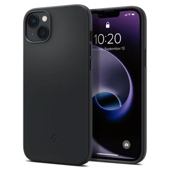 Spigen Silicone Fit Mag vāciņš ar MagSafe iPhone 14 Plus - Melns