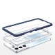 Hybrid Armor Samsung Galaxy S23 Ultra vāciņš Clear 3in1, caurspīdīgs ar zilu rāmi