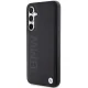 BMW Leather Hot Stamp vāciņš priekš Samsung Galaxy S23 FE S711, melns