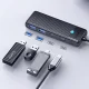 Orico PAPW2AC-C3 USB-C sadalītājs / dokstacija, 2x USB-A 3.0, 2x USB-C, melns