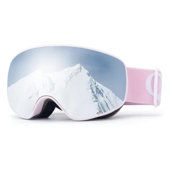 Bērnu slēpošanas brilles Qunature Pink M/L, rozā