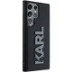 Karl Lagerfeld Samsung Galaxy S23 Ultra vāciņš 3D Rubber Glitter Logo, melns