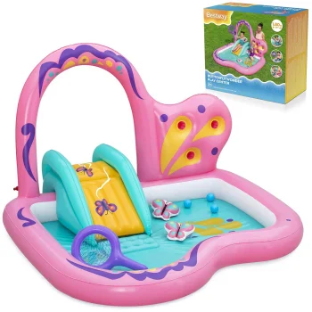 Bestway 53175 piepūšamais rotaļu laukums bērniem ar slidkalniņu 180x180x117 cm
