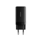 Sienas lādētājs Joyroom JR-TG10 65W GaN, 2x USB-C, USB-A un 1.2 m USB-C kabelis, melns