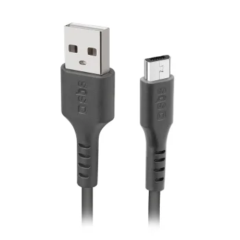 SBS LTHL200 USB-A uz Micro-USB kabelis 1 m, melns