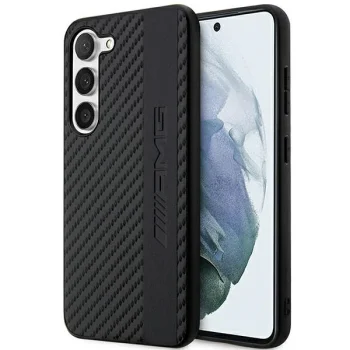 Mercedes AMG Carbon Stripe vāciņš Samsung Galaxy S23+, melns