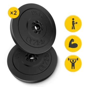 Svaru diski 4FIZJO 2 x 2,5 kg, 26 mm