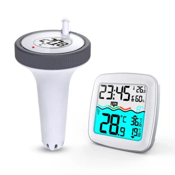 Berdsen BD-913 bezvadu meteoroloģiskā stacija ar baseina sensoru, balta