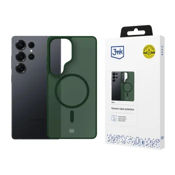 3mk Smoke MagCase vāciņš priekš Samsung Galaxy S25 Ultra, caurspīdīgi zaļš
