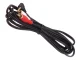 Maclean MCTV-824 Mini Jack 3.5mm uz 2RCA leņķa kabelis, 1m, Melns