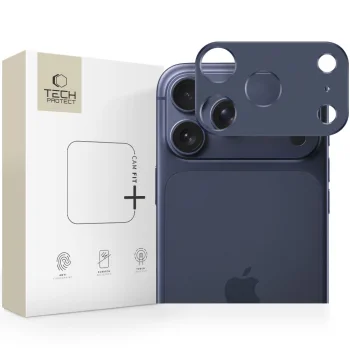 Tech-Protect Camalloy Fit+ kameras aizsargs iPhone 17 Pro, tumši zils