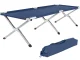 Saliekamā tūristu gulta ar pārvalku, tumši zila