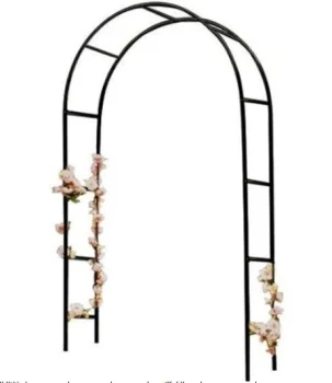 Metāla dārza pergola LUARO 240 x 140 cm, melna