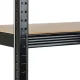 Metāla noliktavas plaukts Humberg HR-811, 150 x 75 x 30 cm, melns