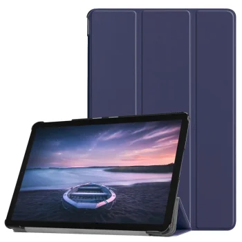 Samsung Galaxy Tab S4 10.5" (T830/T835) Trifold Stand PU Leather Hard Protective Cover Case, Blue | Planšetes...