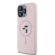 Karl Lagerfeld iPhone 15 Pro Max vāciņš Silicone Karl & Choupette Ring MagSafe, rozā