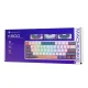 Machenike K500-B61 vadu mehāniskā spēļu tastatūra, zila un balta