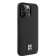DKNY iPhone 15 Pro Max vāciņš Leather Monogram Pattern MagSafe, melns