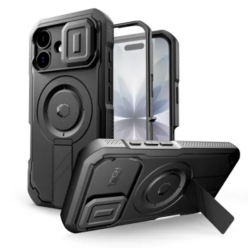 Tech-Protect Kevlar MagSafe vāciņš iPhone 17, melns