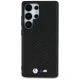 BMW Leather Carbon MagSafe vāciņš Samsung Galaxy S25 Ultra - Melns