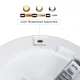 Led4U LD142 LED griestu lampa ar mikroviļņu kustības sensoru, 30W, 3 gaismas krāsas