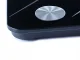 Analītiskie vannas istabas svari ar Bluetooth un LCD ekrānu, melni