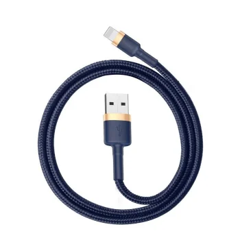 Baseus Cafule USB uz Lightning kabelis 1.5A 2m Zelts+Zils