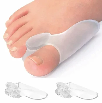 Silikona pirkstu atdalītāji ar aizsargu Hallux Valgus (2 gab.)