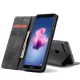 Huawei P Smart 2017 (FIG-LX1, LA1, LX2, LX3) CASEME Wallet Magnetic Leather Case Cover, Black | Telefona Vāciņš...