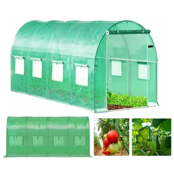 Plēves siltumnīca 6x3x2 m 18 m² ar metāla karkasu un UV plēvi