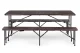 MultiGarden saliekams banketu galds 180 cm + 2 soli, brūns