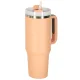 Termokrūze ar salmiņu un rokturi, 1200ml, pūderrozā