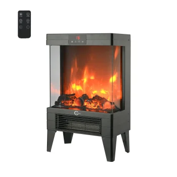 Elektriskais kamīns sildītājs Carruzzo 2000W ar tālvadības pulti