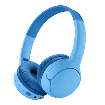 Belkin Soundform Mini 2 bezvadu austiņas bērniem ar maciņu zilas