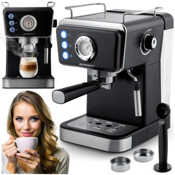 Radziņa kafijas automāts Berdsen BD-772, 20 bāri, melns