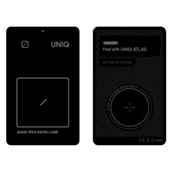 Uniq NFC atrašanās vietas noteicējs Atlas pelēks/grafīts Uniq-ATLASCARDTRK-GRAPHITE | Locator Gray/Graphite