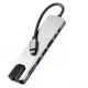 Tech-Protect HB09 8-in-1 USB-C centrmezgls (HDMI, PD 100W, RJ45) - Pelēks