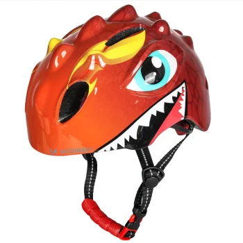 Wozinsky Wozinsky HT-006C bērnu velo ķivere pūķis S Sarkana