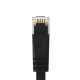 Orico PUG-C7B CAT7 plakanais Ethernet tīkla kabelis 10Gbps RJ45 1m melns