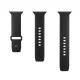 Puro Icon silikona siksniņa Apple Watch 42 / 44 / 45 / 49 mm, 2 gab., melna