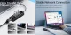 ORICO PW3UR-U3 USB centrmezgls ar 3 USB 3.0 portiem un RJ45, melns