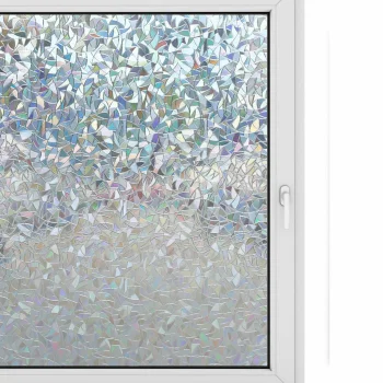 Dekoratīvā logu plēve 200x60 cm 3D mozaīka, varavīksnes